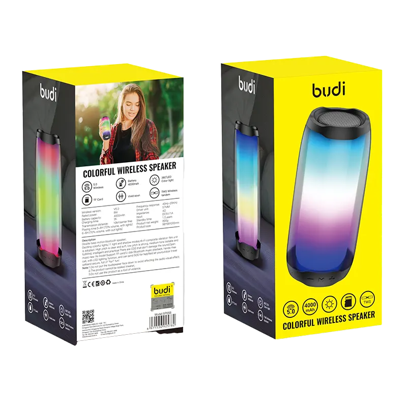 Budi SP15 COLORFUL WIRELESS SPEAKER Mascom International.webp